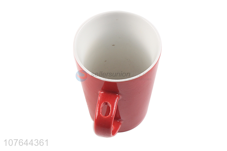 Red wholesale factory price ceramic tea cup with top quality