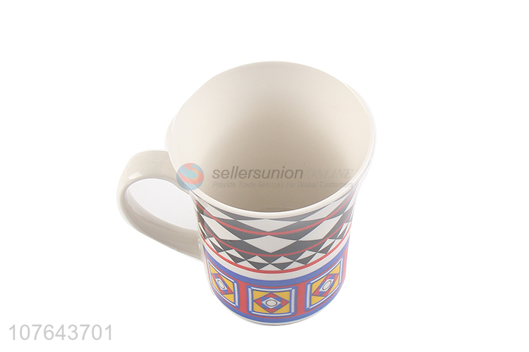 Hot sale fashionable ceramic coffee mug water cup with handle