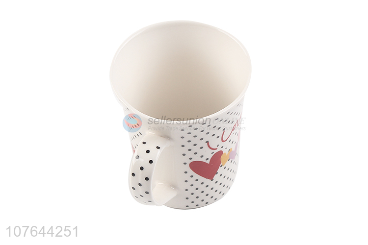 Most popular low price durable ceramic water cup with handle