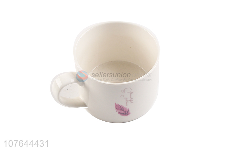 Novel design fashionable drinking ceramic water cup coffee mug for gifts