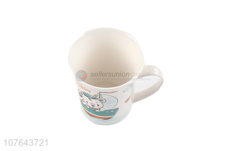 Cute design cartoon ceramic water cup with factory price