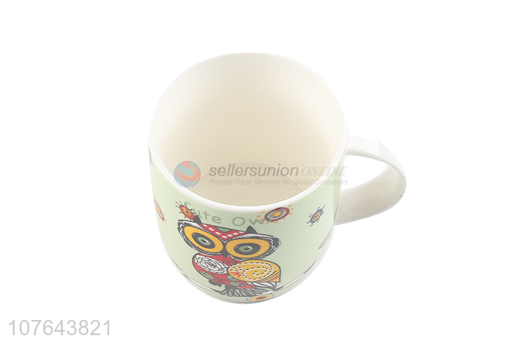 Eco-friendly wholesale drinking ceramic cup handgrip mug