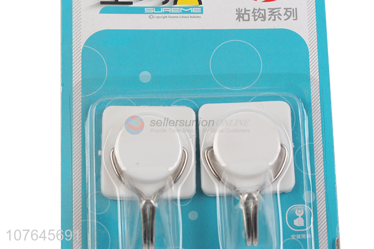 Custom 4 Pieces White Sticky Hook Fashion Coat Hanger