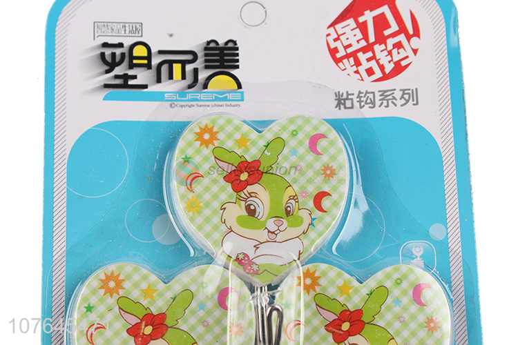 Good Price Heart Shape Colorful Sticky Hook Wall Hook