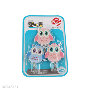 Best Selling Owl Shape Sticky Hook Fashion Adhesive Hook