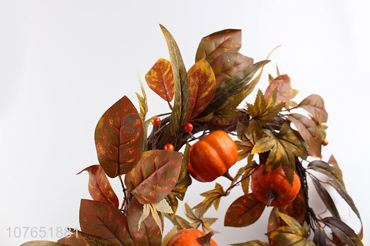 Hot sale autumn leaf wreath decoration