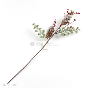 Vase flower arrangement Christmas long branch garland decoration