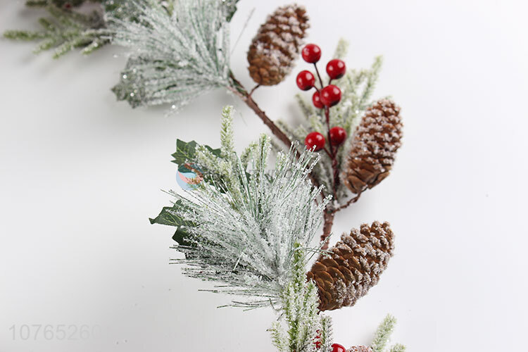 Artificial cedar red fruit decoration Christmas twigs