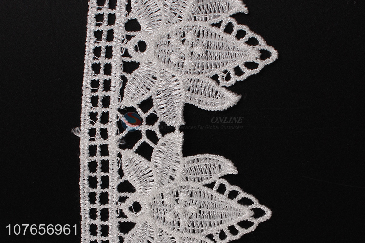 Latest product delicate lace trim with flowers pattern