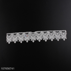 Hot sale soft narrow comfortable lace trim with cheap price 