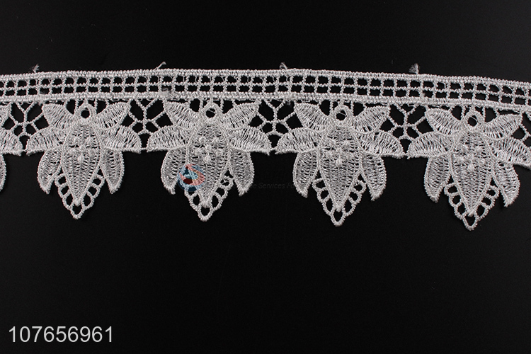 Latest product delicate lace trim with flowers pattern