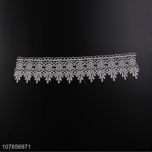 Classic design 6.5 cm wide lace trim for women dress