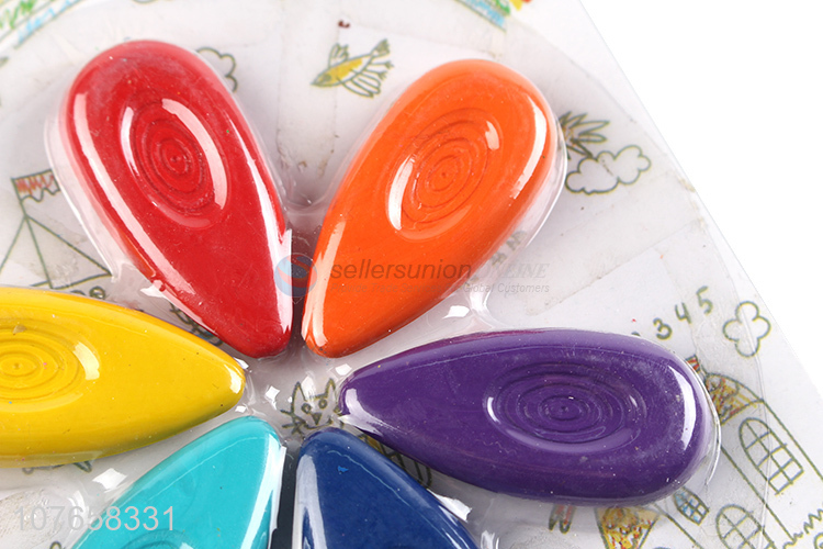 High quality plastic drop-shaped crayon for painting