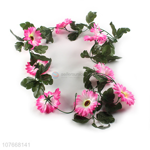 Good price 9 heads plastic flower vine fake flower rattan