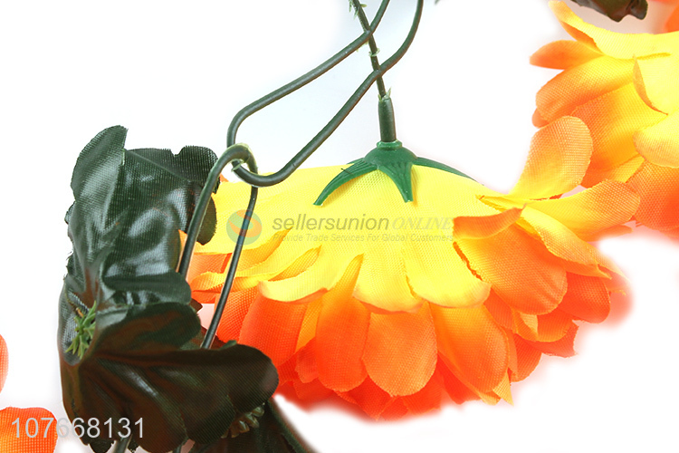 China factory 16 heads false flower rattan plastic flower vine