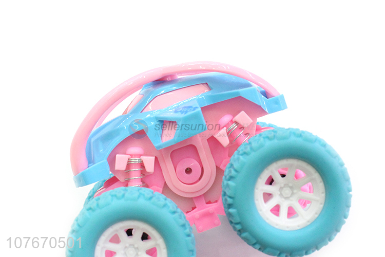 Fresh macaron color children's toy car stalls selling toy off-road vehicles