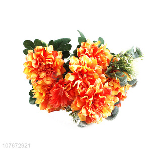 New product orange 11head artificial flower with cheap price