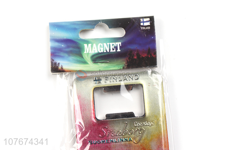 Personalized design square shape fridge magnet for souvenir