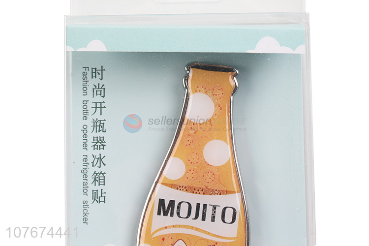 Multi-function bottle opener fridge magnet sticker for home décor