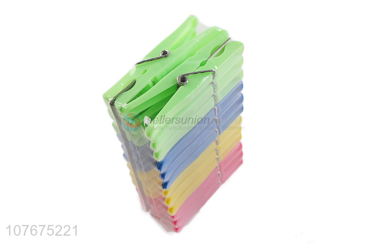 Direct selling multicolor 7.7cm spring clip closed windproof round back clip