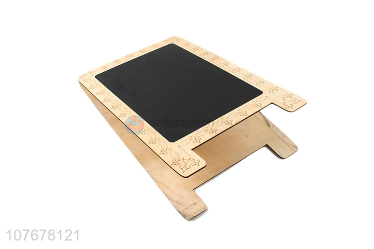 Hot sale retro wooden creative double blackboard cafe message board