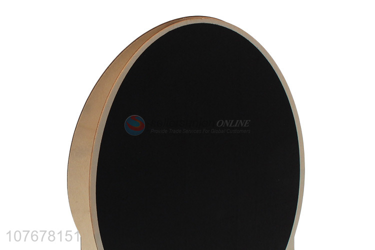 Wholesale wooden double-sided circular blackboard handwriting publicity board