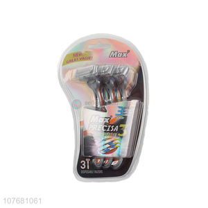 Professional high standard disposable 3 blade shaving razors