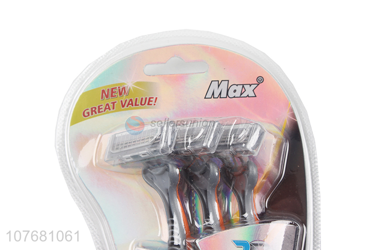 Professional high standard disposable 3 blade shaving razors