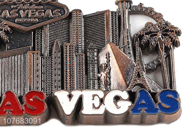 New arrival Las Vegas souvenir metal fridge magnet fridge sticker