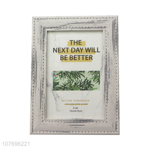 Promotional art printing plastic picture frame desktop decoration