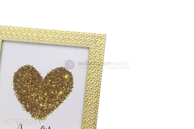 Good quality gold photo frame picture frame for tabletop decoration