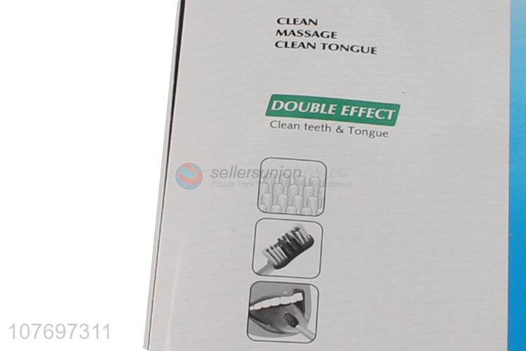 New product double effect deep clean toothbrush