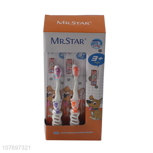 Latest design cute soft toothbrush with dog handle