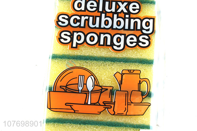 Wholesale durable kitchen cleaning sponge dishes washing scourer