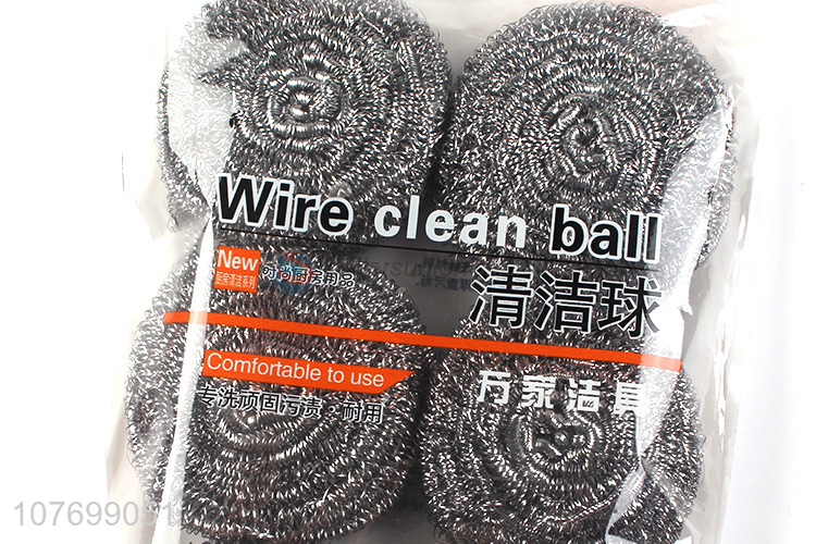 Wholesale utility kitchen pot cleaning ball dish scourer ball