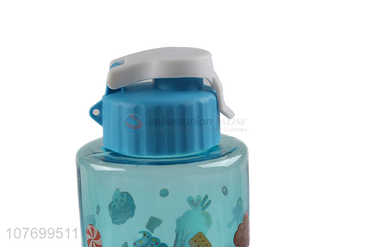 Hot sale blue cartoon water cup can carry water bottle