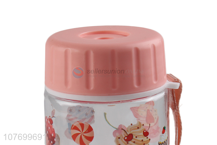 Wholesale red cartoon water cup can carry portable water bottle