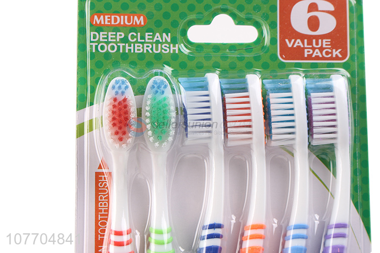 Best sale 6PCS soft touch toothbrush with cheap price