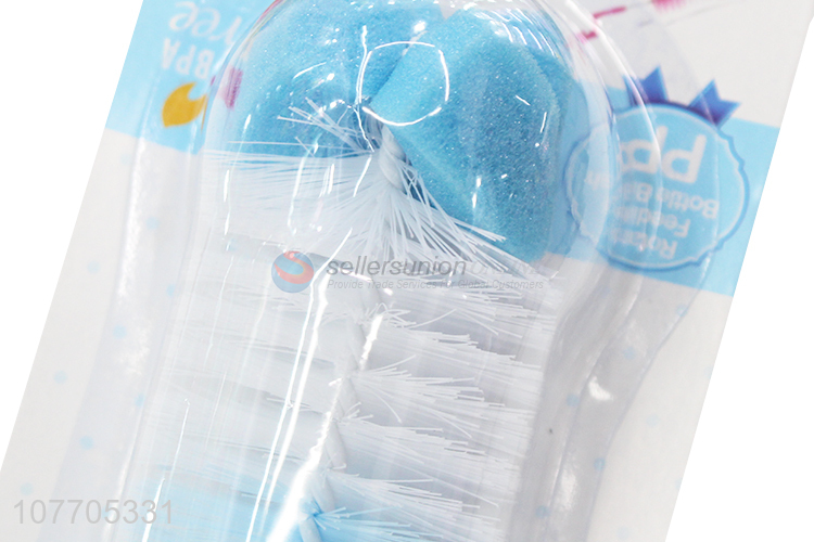 Top seller plastic handle baby bottle brush cleaning brush