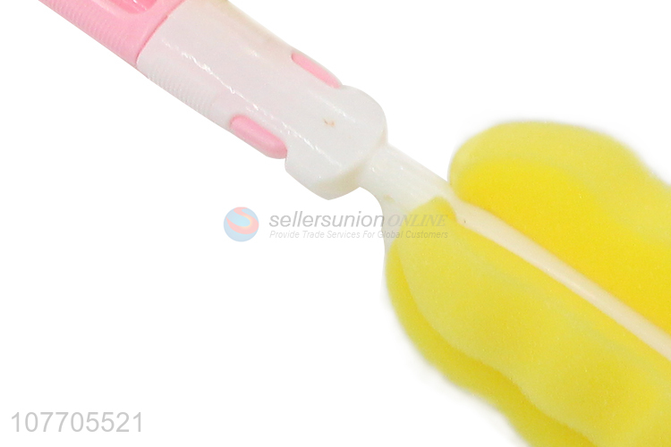 Best selling plastic bottle cleaner feeding bottle sponge brush