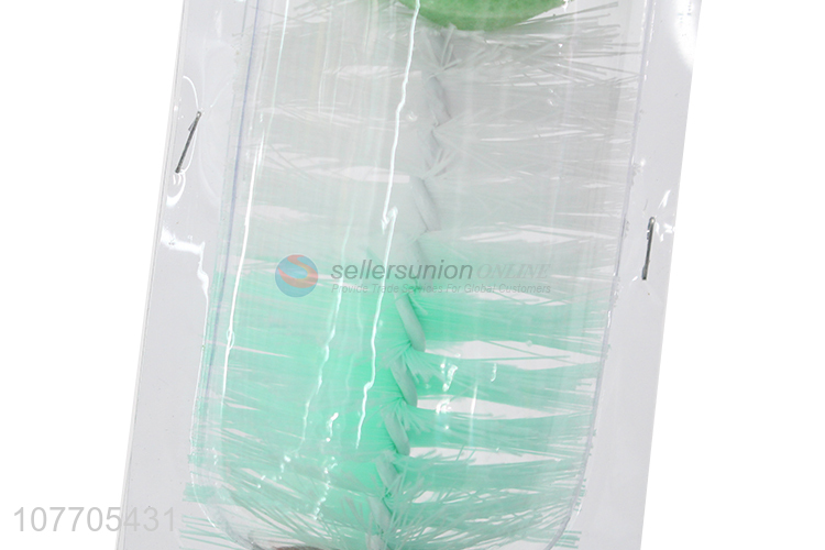 Low price long handle plastic bottle sponge brush for baby