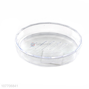 Hot sale transparent household soap dish bathroom soap drain box