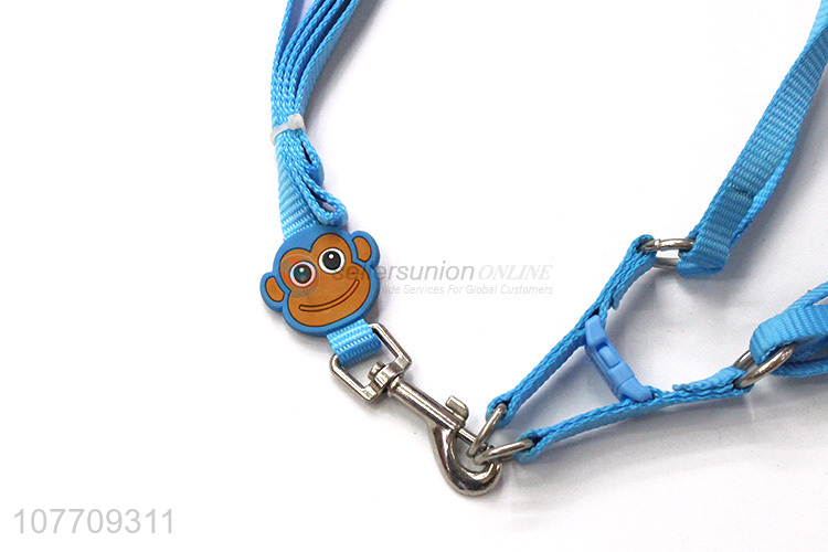 Popular product cartoon cute durable pets vented vest harness leash