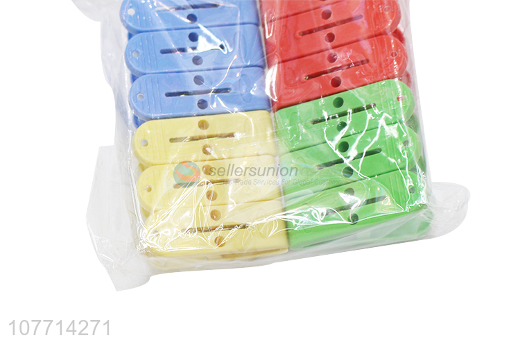 Factory Wholesale 12 Pieces Plastic Clips Clothes Peg Set