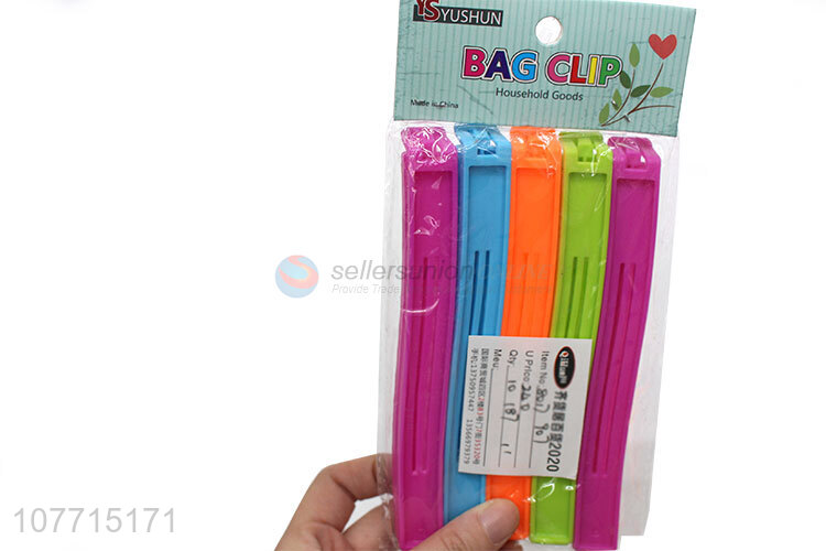 Best Sale Colorful Plastic Bag Clips Cheap Sealing Clips Set