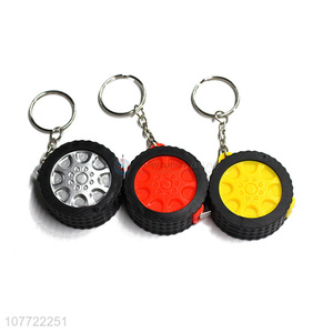 Creative design tire shape key chain for decoration