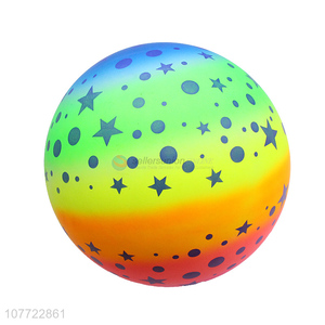 Environmental protection rainbow ball PVC ball children inflatable toy ball