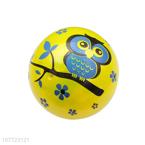 Popular children cartoon yellow owl toy ball outdoor sports ball