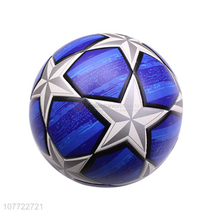Wholesale blue five-pointed star football No. 5 laminated football
