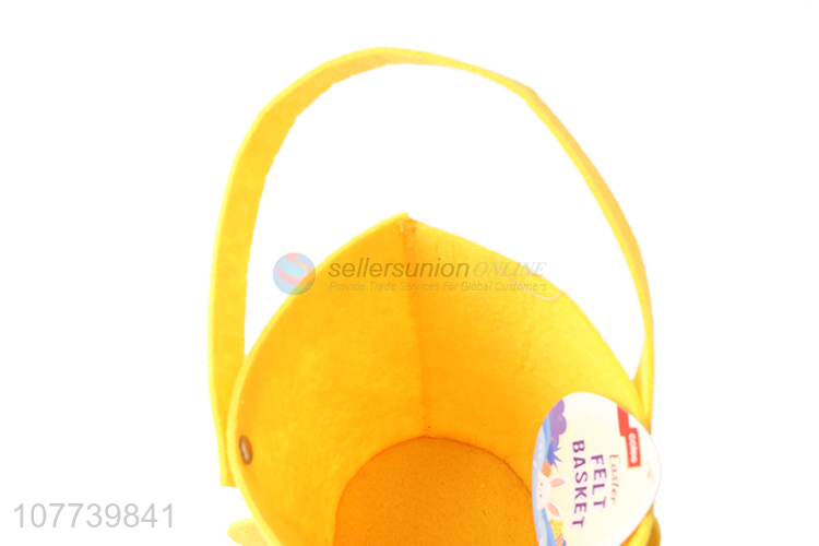 Creative cartoon little yellow chicken portable felt tube